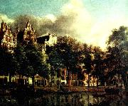 Jan van der Heyden kanal i amsterdam Spain oil painting artist